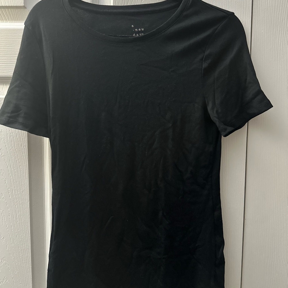 A New Day Women's Classic Black Short Sleeve Tee